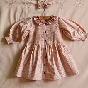 Bonjour Diary Tunique ~ Pink Dot Print